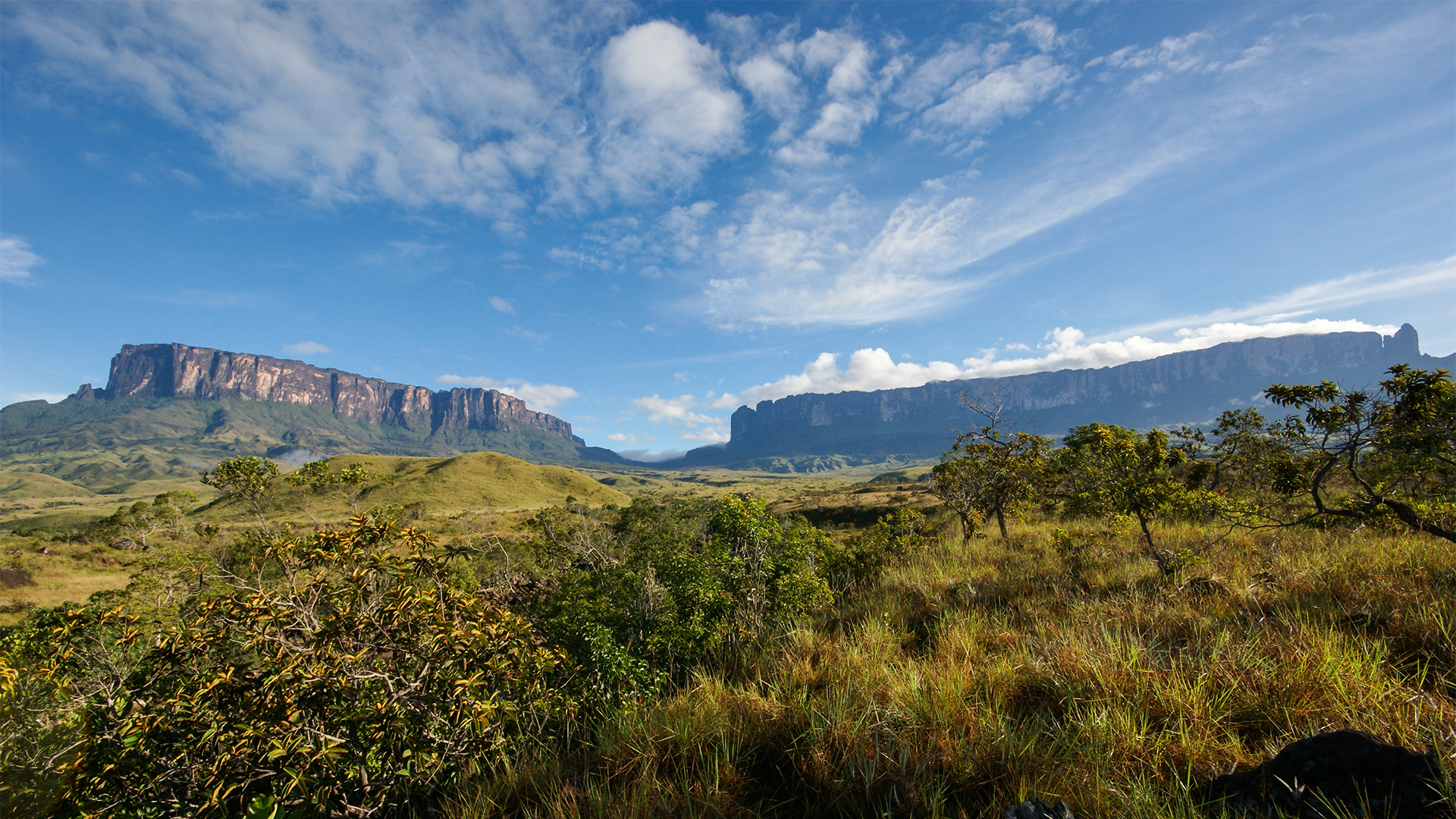 Der Kukenam-Tepui bildet mit dem Roraima-Tepui ein eindrucksvolles Felsmassiv